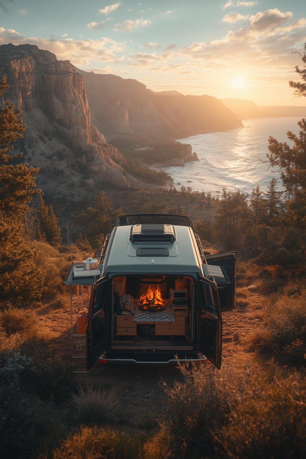 camp stove for van life - van life camp kitchen