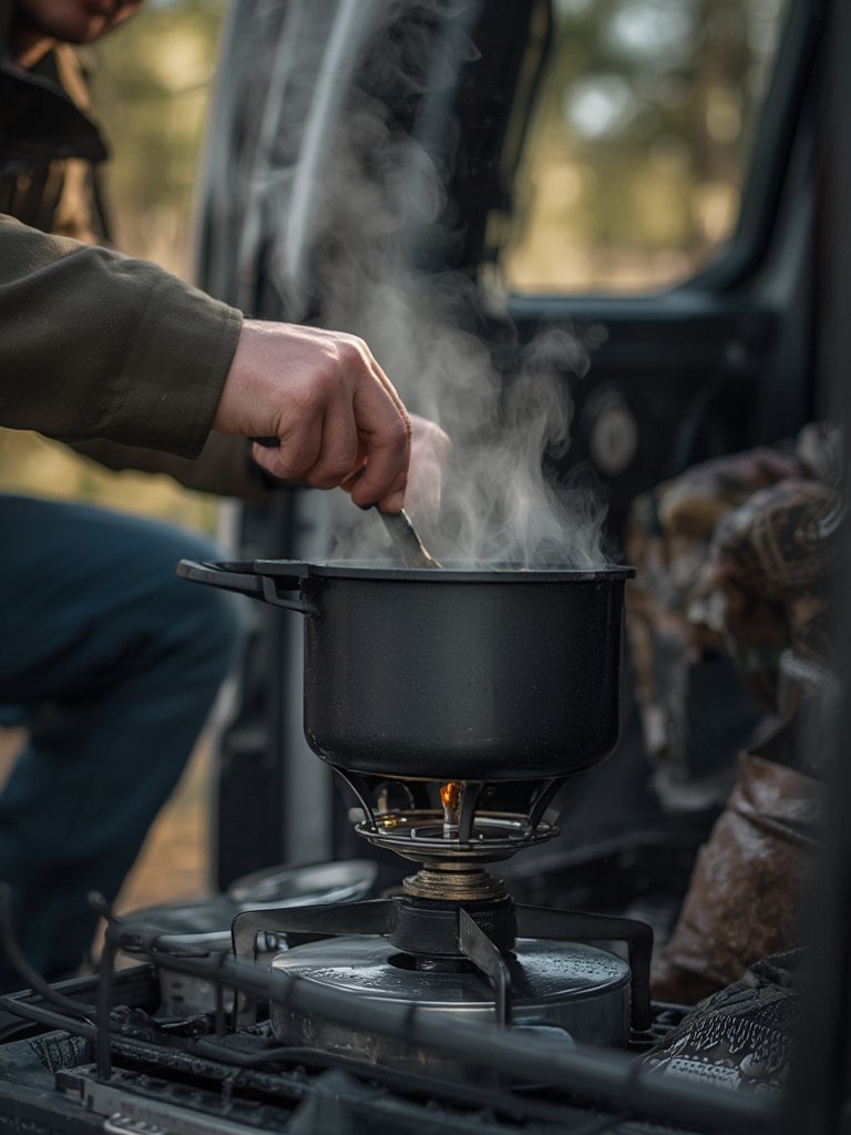 camp stove for van life - outdoor cooking
