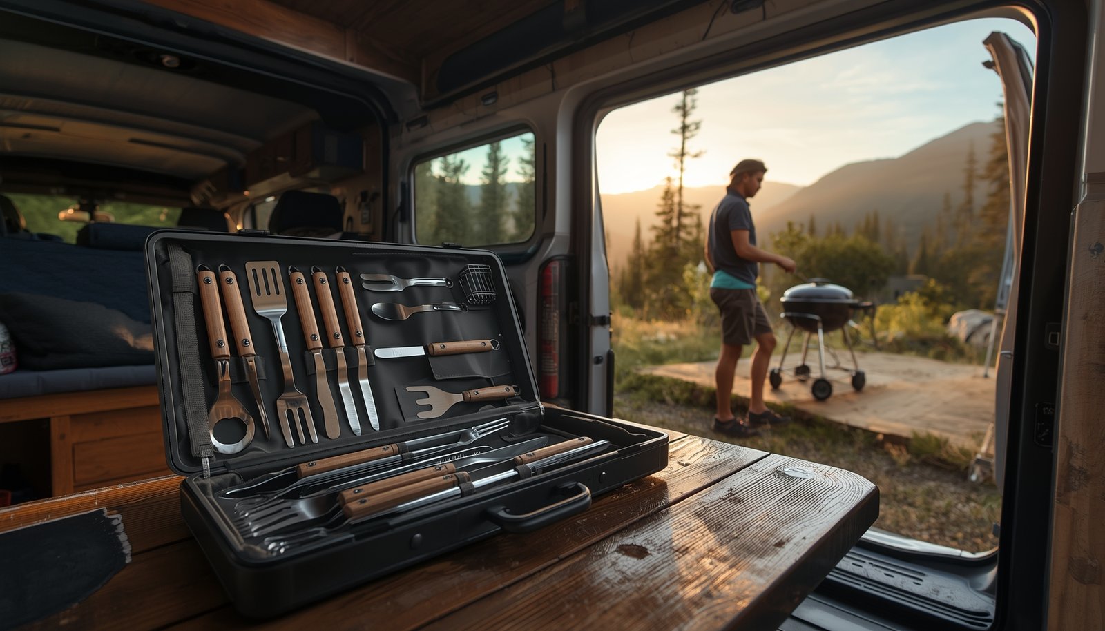 camping grill tool set product view