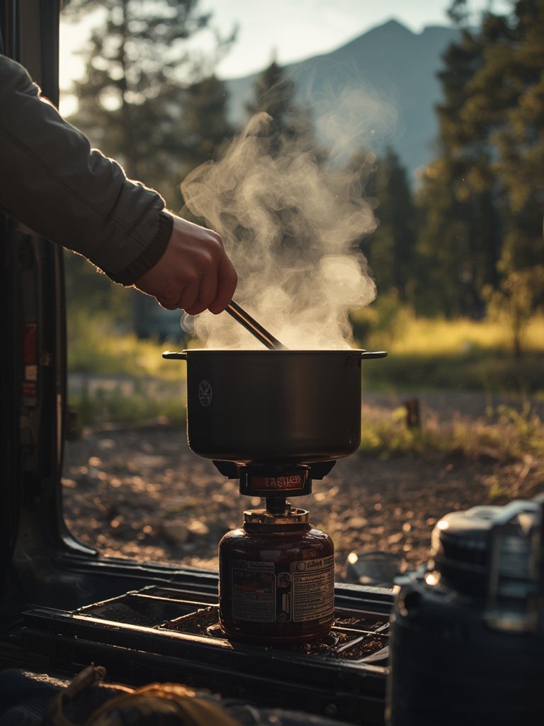 camping mug with handle - outdoor cooking