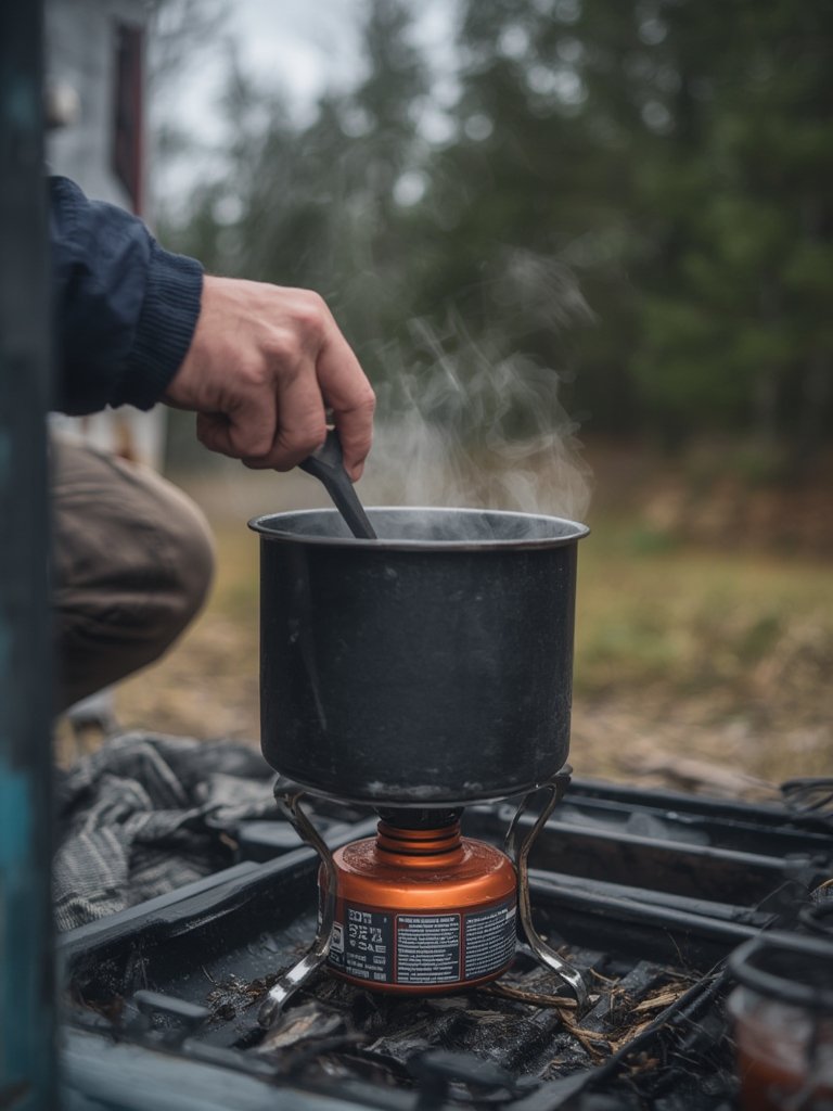 collapsible camping mug - outdoor cooking