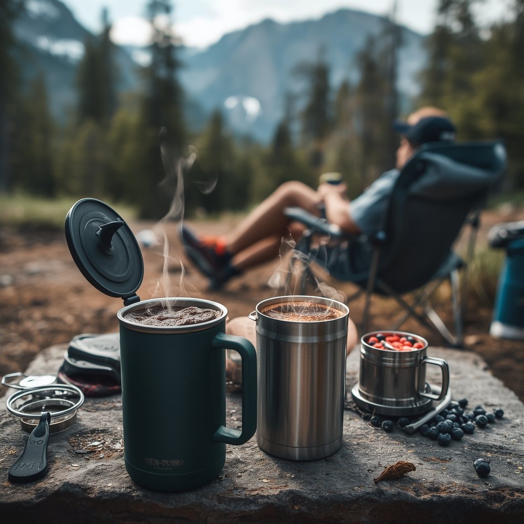Camping French Press: 2026 Honest Review - Best for Van Life 2 camping french press in action
