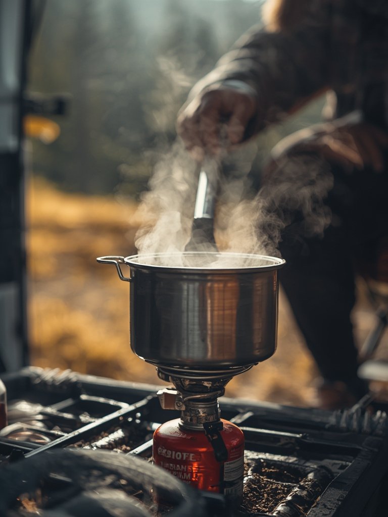 titanium camping cookware - outdoor cooking