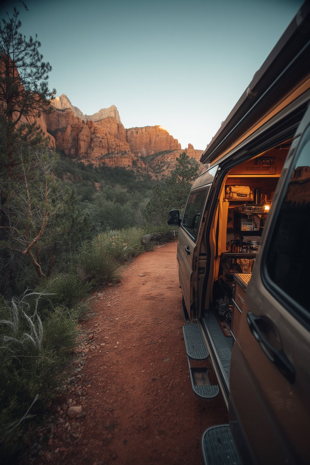 titanium camping cookware - van life camp kitchen