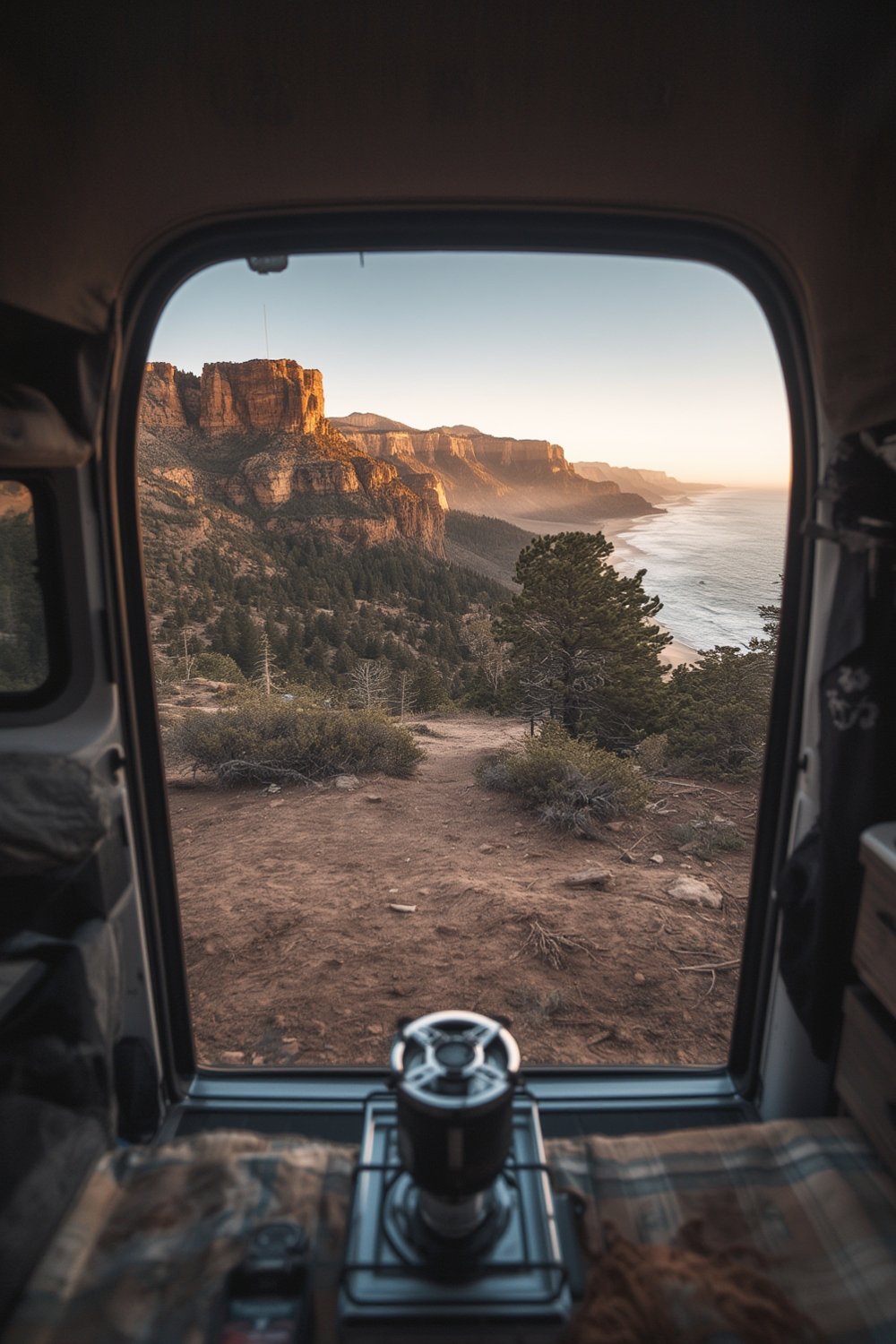 titanium camping mug - van life camp kitchen